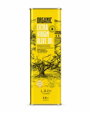 1 L Tin - ORGANIC - Extra Virgin Olive Oil - Ladi Tsouderos
