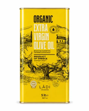 4 L Tin - ORGANIC - Extra Virgin Olive Oil - Ladi Tsouderos