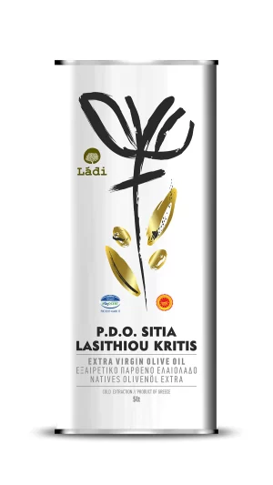 PDO SITIA - 5 L Tin - Extra Virgin Olive Oil - Ladi Tsouderos