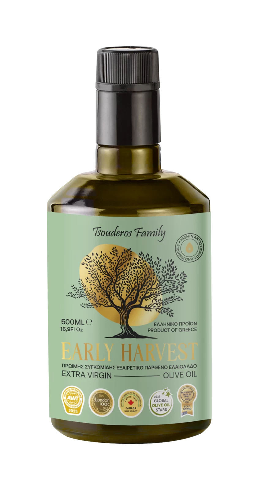 500ml - Premium Early Harvest - - Extra Virgin Olive Oil - Ladi TsouderosAgourelaio -
